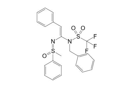 (E)-N-[2-Phenylvinyl-2-N-(benzyl-triflylamide)]-S-methyl-S-phenylsulfoximine