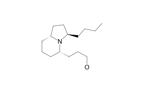 (3R,5S,8ar)-3-Butyl-5-(3-hydroxypropyl)octahydroindolidine[(-)indolizine 239AB(-)-3]