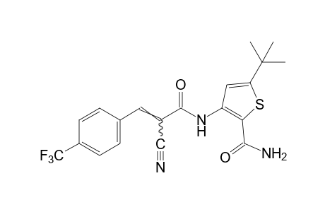 5-tert-butyl-3-[alpha-cyano-p-(trifluoromethyl)cinnamamido]-2-thiophenecarboxamide