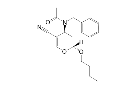 TRANS-(2RS,4SR)-4-(N-ACETYL-N-BENZYLAMINO)-3,4-DIHYDRO-2-N-BUTOXY-2H-PYRAN-5-CARBONITRILE