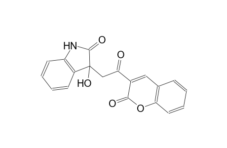 3-hydroxy-3-[2-oxo-2-(2-oxo-2H-chromen-3-yl)ethyl]-1,3-dihydro-2H-indol-2-one