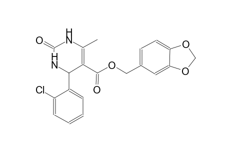 5-Pyrimidinecarboxylic acid, 4-(2-chlorophenyl)-1,2,3,4-tetrahydro-6-methyl-2-oxo-, 1,3-benzodioxol-5-ylmethyl ester