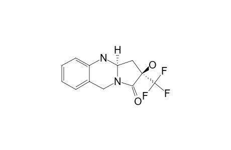 (2R*,3AR*)-2-HYDROXY-2-(TRIFLUOROMETHYL)-3,3A,4,9-TETRAHYDROPYRROLO-[2,1-B]-QUINAZOLIN-1(2H)-ONE