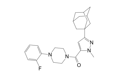 1-{[3-(adamantan-1-yl)-1-methyl-1H-pyrazol-5-yl]carbonyl}-4-(2-fluorophenyl)piperazine