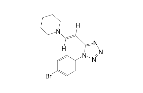 trans-1-(p-bromophenyl)-5-(2-piperidinovinyl)-1H-tetrazole