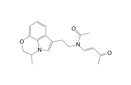 6-(2-[N-Acetyl-N-3-oxobut-1-enylamino]-ethyl)-3-methyl-3,4-dihydro-pyrrolo(1,2,3-de)-2H-1,4-benzoxazine