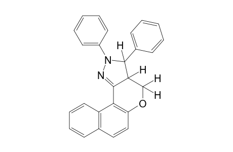 2,3-diphenyl-2,3,3a,4-tetrahydronaphtho[1',2':5,6]pyrano[4,3-c]pyrazole