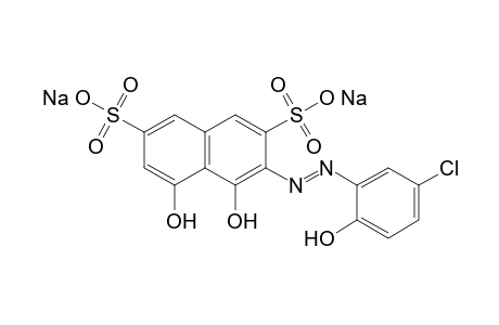 3-[5-chloro-2-hydroxyphenyl)azo]-4,5-dihydroxy-2,7-naphthalenedisulfonic acid, disodium salt