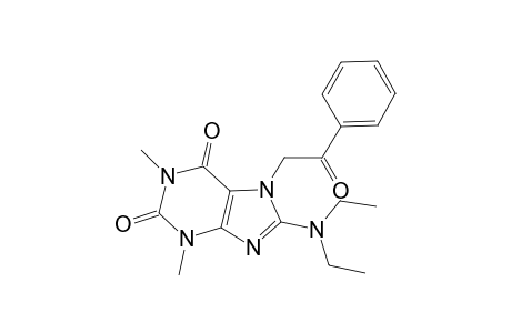 8-Diethylamino-1,3-dimethyl-7-(2-oxo-2-phenyl-ethyl)-3,7-dihydro-purine-2,6-dione