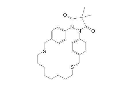 5,8:21,24-Dietheno-1H,9H,20H-pyrazolo[1,2-g][1,14,7,8]dithiadiazacyclodocosine-1,3(2H)-dione, 11,12,13,14,15,16,17,18-octahydro-2,2-dimethyl-