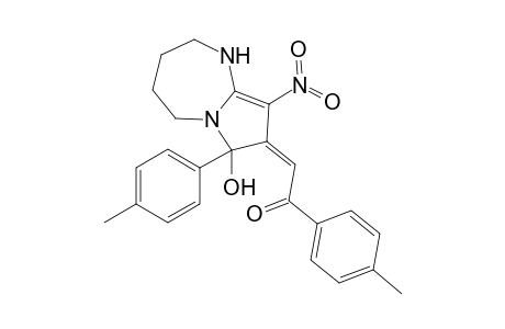 2-[7-Hydroxy-9-nitro-7-(4-methylphenyl)-2,3,4,5-tetrahydro-1H-pyrrolo[1,2-a][1,3]diazepin-(8Z)-yliden]-1-(4-methylphenyl)-1-ethanone