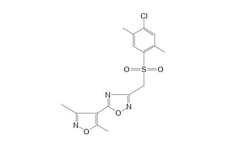 3-{[(4-chloro-2,5-xylyl)sulfonyl]methyl}-5-(3,5-dimethyl-4-isoxazolyl)-1,2,4-oxadiazole