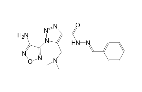 1-(4-amino-1,2,5-oxadiazol-3-yl)-5-[(dimethylamino)methyl]-N'-[(E)-phenylmethylidene]-1H-1,2,3-triazole-4-carbohydrazide