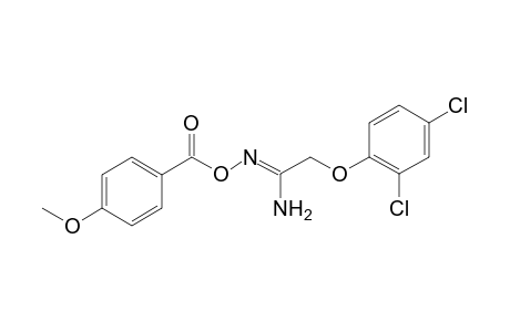 (1Z)-2-(2,4-Dichlorophenoxy)-N'-[(4-methoxybenzoyl)oxy]ethanimidamide