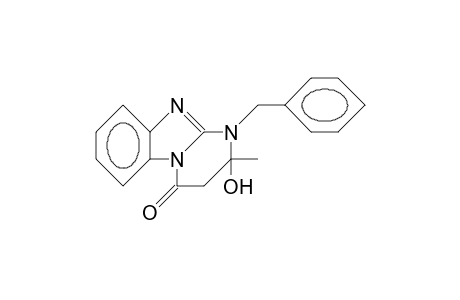 1-(benzyl)-2-hydroxy-2-methyl-3H-pyrimido[3,2-a]benzimidazol-4-one