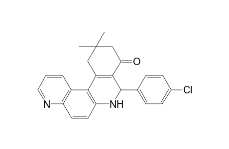 8-(4-Chlorophenyl)-11,11-dimethyl-8,10,11,12-tetrahydrobenzo[a][4,7]phenanthrolin-9(7H)-one