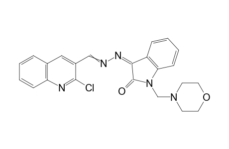 2-Chloroquinoline-3-carbaldehyde [(3Z)-2-oxo-1-(morpholin-4-ylmethyl)-1,2-dihydro-3H-indol-3-ylidene]-hydrazone