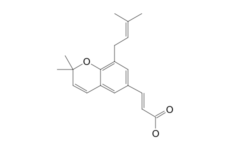 2,2-DIMETHYL-8-PRENYLCHROMENE-6-PROPENOIC-ACID