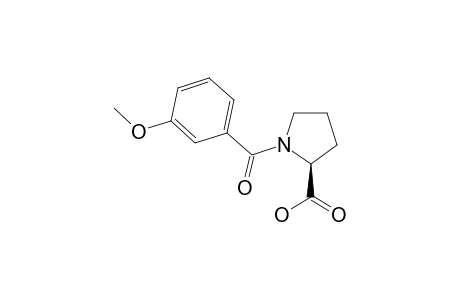 (2S)-1-(3-methoxybenzoyl)pyrrolidine-2-carboxylic acid