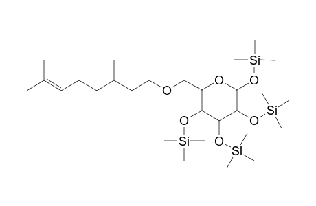 .beta.-[(S)-citronellyl]-D-glucopyranoside-tetrakis(trimethylsilyl)-ether