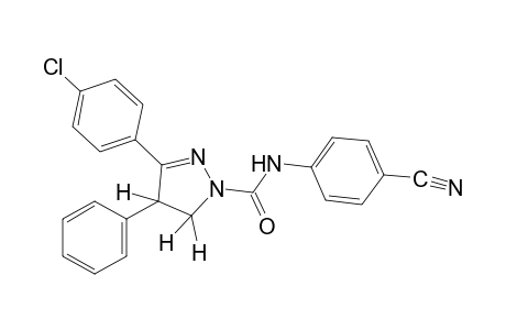 3-(p-chlorophenyl)-4'-cyano-4-phenyl-2-pyrazoline-1-carboxanilide