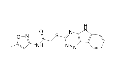 N-(5-methyl-3-isoxazolyl)-2-(5H-[1,2,4]triazino[5,6-b]indol-3-ylsulfanyl)acetamide