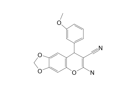 6-Amino-8-(3-methoxyphenyl)-2H,8H-[1,3]dioxolo[4,5-G]chromene-7-carbonitrile