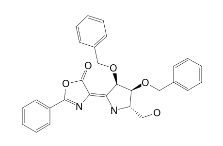 4-[(3R,4S,5S)-3,4-dibenzyloxy-5-hydroxymethylpyrrolidin-2-ylidene]-2-phenyl-4H-oxazol-5-one