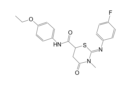 (2Z)-N-(4-ethoxyphenyl)-2-[(4-fluorophenyl)imino]-3-methyl-4-oxotetrahydro-2H-1,3-thiazine-6-carboxamide