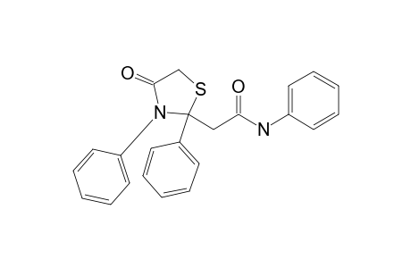 2-(4-keto-2,3-diphenyl-thiazolidin-2-yl)-N-phenyl-acetamide