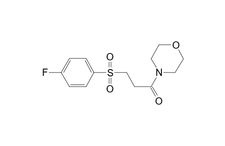 4-(3-[(4-Fluorophenyl)sulfonyl]propanoyl)morpholine
