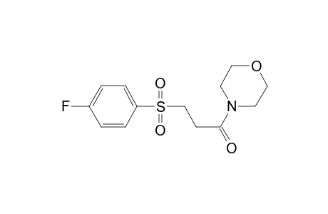 4-(3-[(4-Fluorophenyl)sulfonyl]propanoyl)morpholine