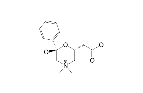 (2S,6R)-6-(Carboxymethyl)-2-hydroxy-4,4-dimethyl-2=phenylmorpholium chloride monohydrate