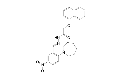 N'-((E)-[2-(1-Azepanyl)-5-nitrophenyl]methylidene)-2-(1-naphthyloxy)acetohydrazide