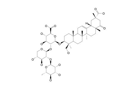 MELILOTUS-SAPONIN-O-2;3-O-ALPHA-L-RHAMNOPYRANOSYL-(1->2)-BETA-D-XYLOPYRANOSYL-(1->2)-BETA-D-GLUCURONOPYRANOSYL-MELILOTIGENIN