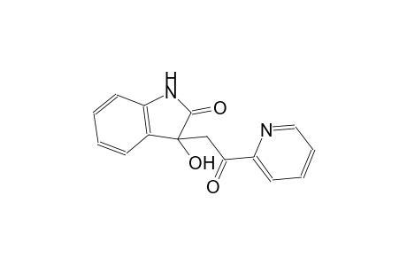 3-hydroxy-3-[2-oxo-2-(2-pyridinyl)ethyl]-1,3-dihydro-2H-indol-2-one