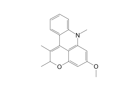 1,2-DIMETHYL-5-METHOXY-7-METHYLPYRANO-[2,3,4-KL]-ACRIDINE