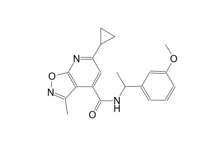 isoxazolo[5,4-b]pyridine-4-carboxamide, 6-cyclopropyl-N-[1-(3-methoxyphenyl)ethyl]-3-methyl-