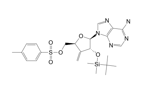 9-(2-o-(Tert-butyldimethylsilyl)-3-deoxy-3-methylene-.5-o-(p-toluenesulfonyl)-beta.D-erythro-pentofuranosyl)adenine