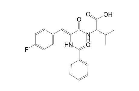 2-[[(Z)-2-benzamido-3-(4-fluorophenyl)-1-oxoprop-2-enyl]amino]-3-methylbutanoic acid