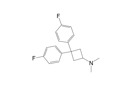 3,3-bis(4-fluorophenyl)-N,N-dimethyl-1-cyclobutanamine