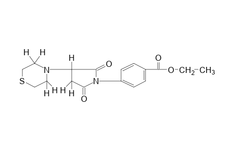 p-(2-thiomorpholinosuccinimido)benzoic acid, ethyl ester