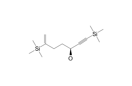 (3-S)-1,6-BIS-(TRIMETHYLSILYL)-HEPT-6-EN-1-YN-3-OL