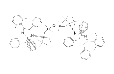 [CP-TI-BZ(N=C(CH2PH)-(2,6-ME2C6H3)-NP(T-BU)2-CH2-SIME2]2O