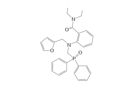 2-[diphenylphosphorylmethyl(2-furanylmethyl)amino]-N,N-diethylbenzamide