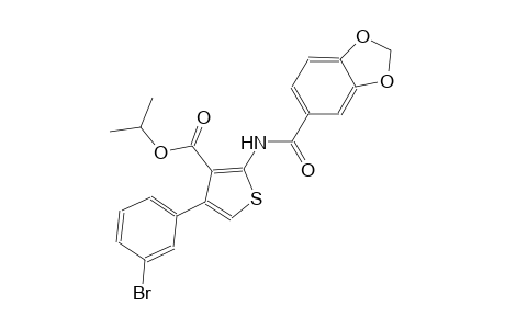 isopropyl 2-[(1,3-benzodioxol-5-ylcarbonyl)amino]-4-(3-bromophenyl)-3-thiophenecarboxylate