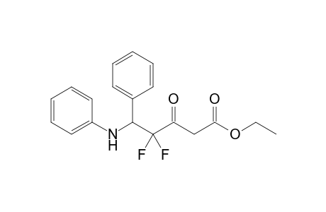 Ethyl 4,4-Difluoro-3-oxo-5-phenyl-5-phenylaminopentanoate