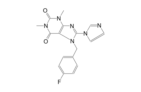 1H-purine-2,6-dione, 7-[(4-fluorophenyl)methyl]-3,7-dihydro-8-(1H-imidazol-1-yl)-1,3-dimethyl-