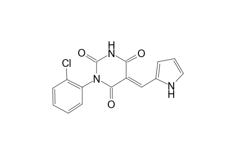 (5E)-1-(2-chlorophenyl)-5-(1H-pyrrol-2-ylmethylene)-2,4,6(1H,3H,5H)-pyrimidinetrione