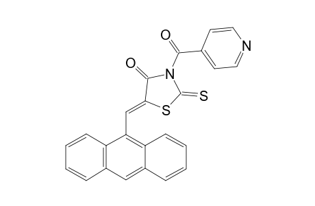 5-Anthracenomethylene)-3-(4-pyridylcarbonyl)rhodanine